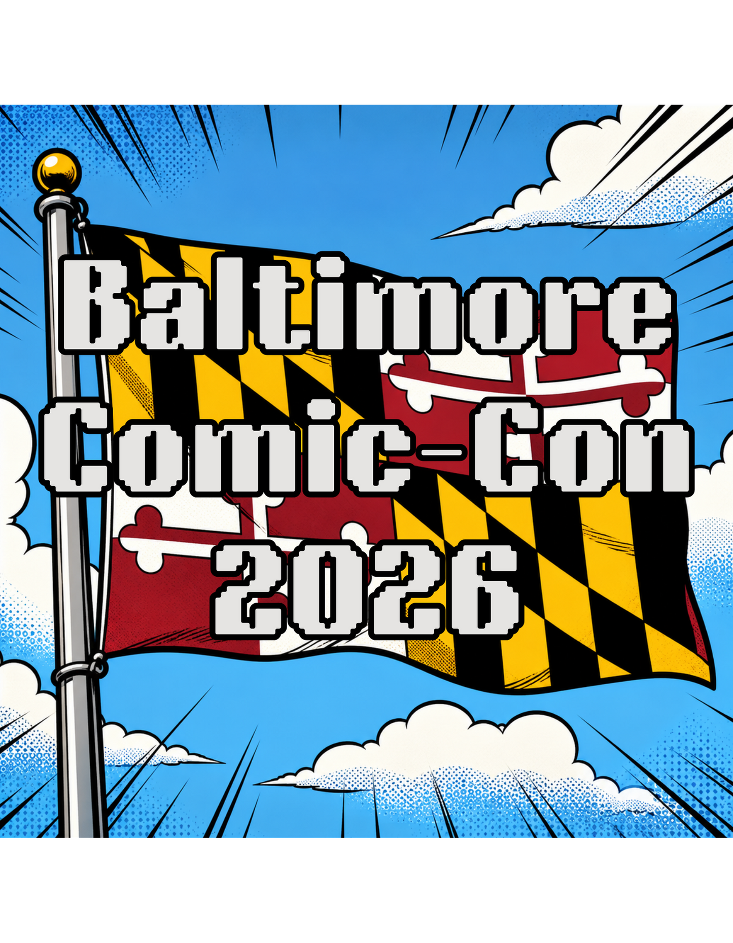 Baltimore Comic-Con MD Flag T-Shirt