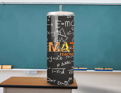 Math Teacher Equation Name Tumbler
