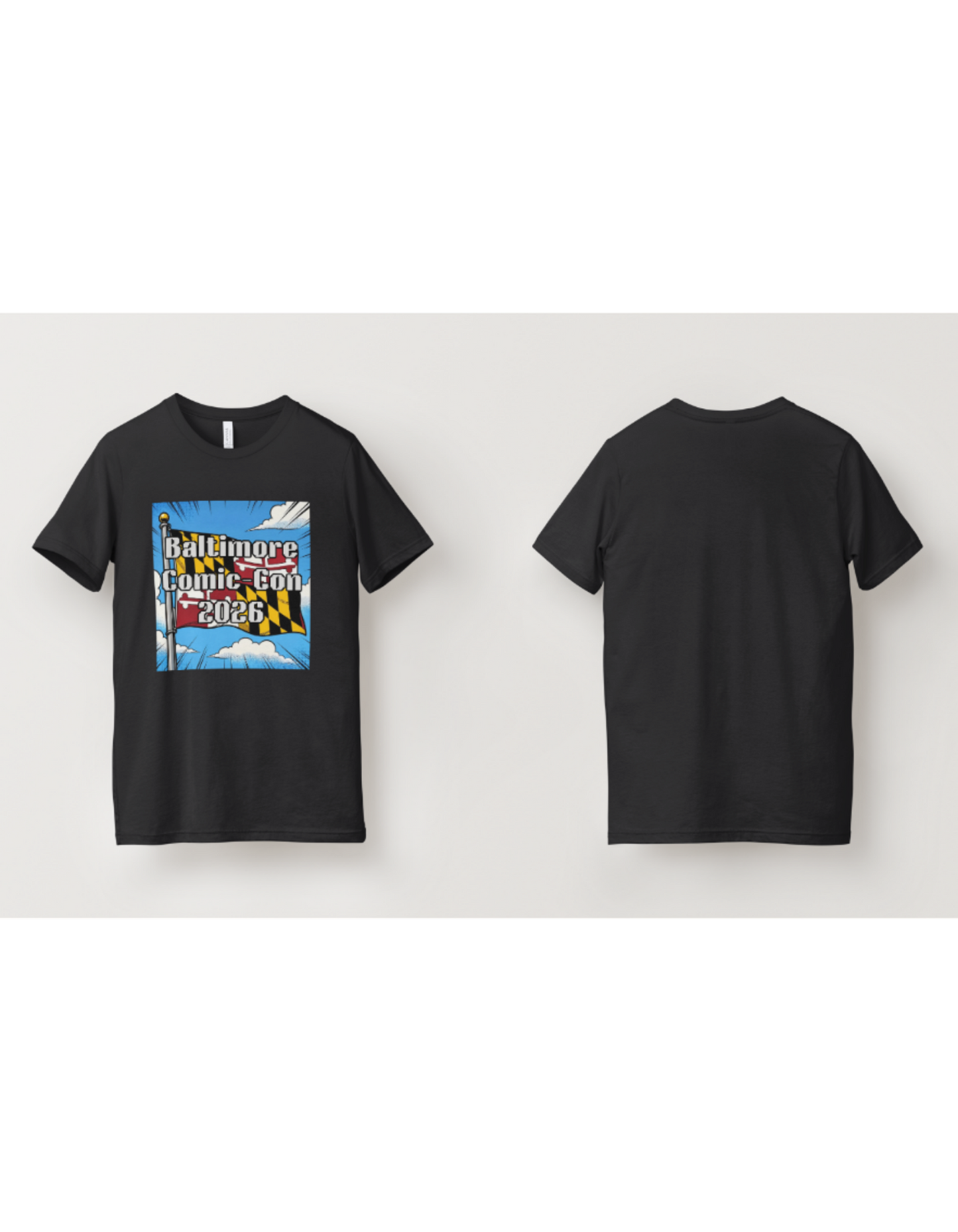 Baltimore Comic-Con MD Flag T-Shirt