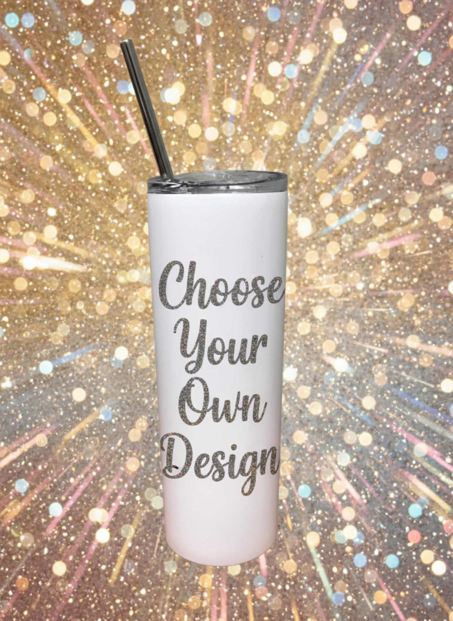 20 oz Stainless Steel Tumbler with Straw