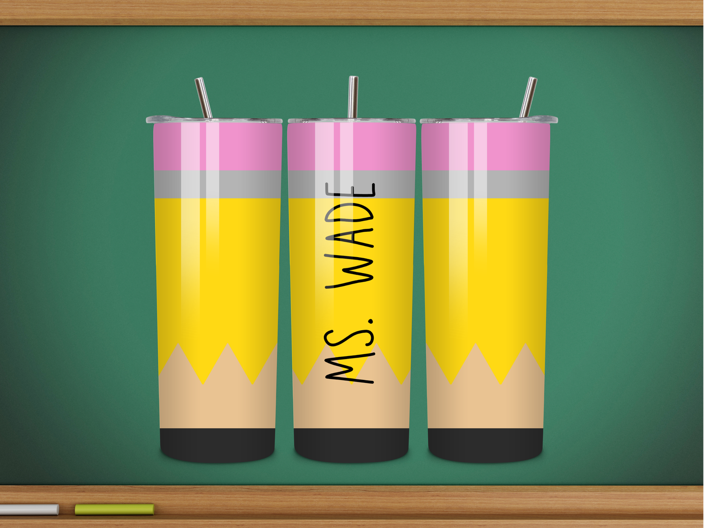 #2 Pencil Teacher Name Tumbler