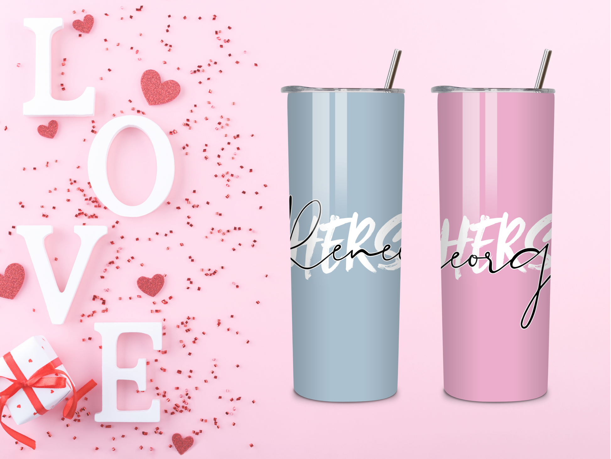 Blue/Light Pink